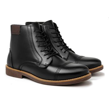Bota Masculina Laroche Tenesse em Couro - Preto - Calçados Laroche