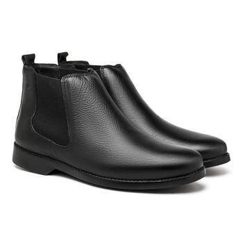 Bota Chelsea Laroche Texas em Couro - Preto - Calçados Laroche