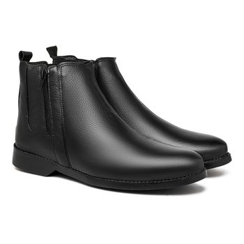 Bota Chelsea Laroche Texas em Couro - Preto - Calçados Laroche