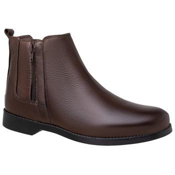 Bota Chelsea Laroche Texas em Couro - Café - Calçados Laroche