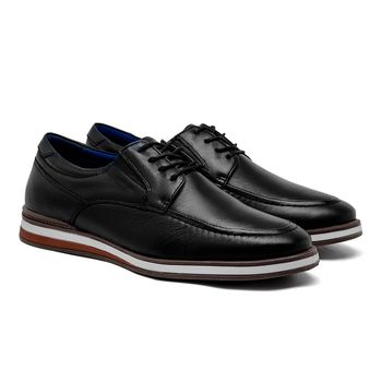 Sapato Casual Laroche Torino em Couro - Preto - Calçados Laroche