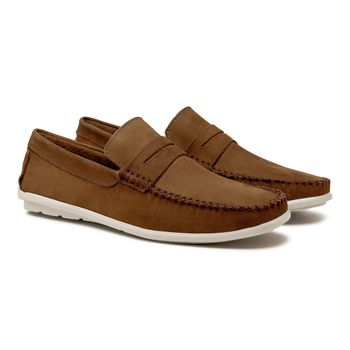 Mocassim Masculino Laroche Viena em Couro - Castor E L - Calçados Laroche