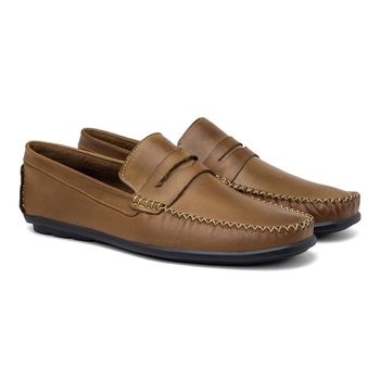 Mocassim Masculino Laroche Viena em Couro - Whisky E L - Calçados Laroche