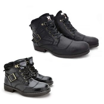 Bota Saara Fivela Preto Tal Pai/ Tal Filho