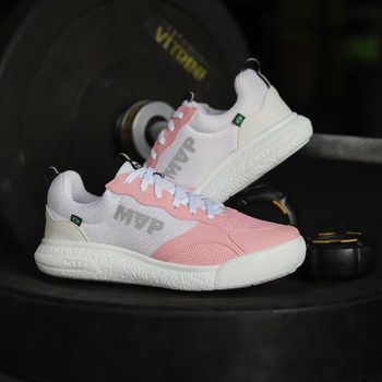 Tênis MVP Feminino Rx Fly - Salmon White - MVP Fitness - Loja Oficial