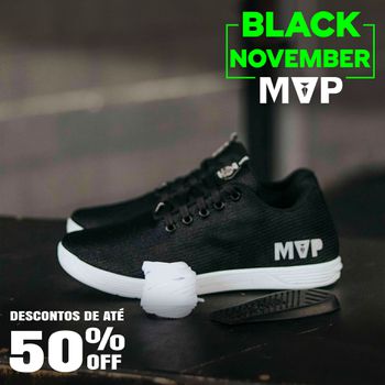 Tênis Mvp para Cross Rhino X - Black White - MVP Fitness - Loja Oficial