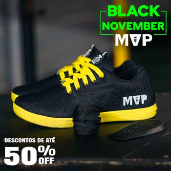 Tênis Mvp para Cross Rhino X - Yellow Black - MVP Fitness - Loja Oficial