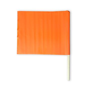 BANDEIROLA DE SINALIZAÇÃO LARANJA COM CABO 30 X 40... - Loja Neobetel EPI
