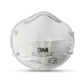 RESPIRADOR PFF2 BRANCO SEM VÁLVULA 8801 - Loja Neobetel EPI