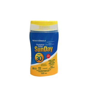 PROTETOR SOLAR FPS 30 UVA 120 ML SUNDAY - Loja Neobetel EPI