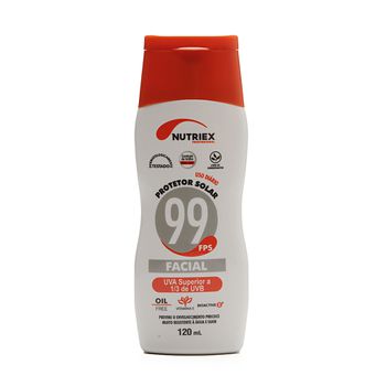 PROTETOR SOLAR FACIAL FPS 99 UVA 120ML - Loja Neobetel EPI