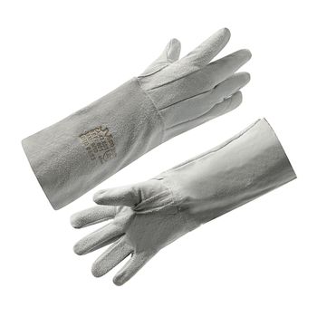 LUVA DE RASPA COM PUNHO DE 20 CM - Loja Neobetel EPI