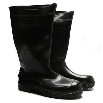 BOTA DE PVC PRETA SEM FORRO, CANO LONGO 32 CM SEM ... - Loja Neobetel EPI
