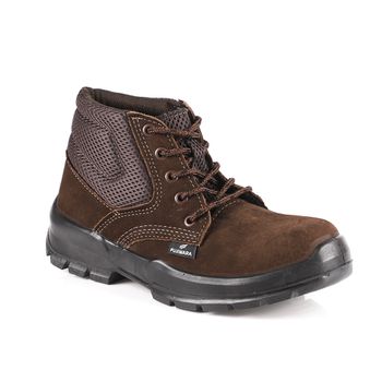 BOTINA AMARRAR NOBUCK MARROM BICO PLÁSTICO FUJIWAR... - Loja Neobetel EPI