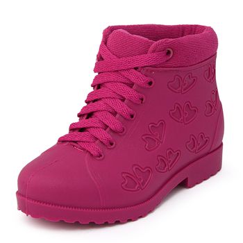 Bota Coturno Botinha Infantil Feminina Menina Galocha Cano Curto Confortável Rosa Pink - Ousy Shoes