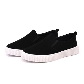 Slip On Melissa - Suede Preto - B505 - Outlet Banana Rosa