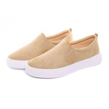 Slip On Melissa - Suede Creme - B586 - Outlet Banana Rosa