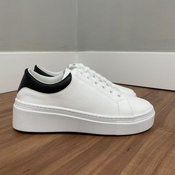 Tênis Bia Branco/Preto - B624 - Outlet Banana Rosa
