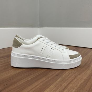 Tênis Luiza Branco/Creme - B625 - Outlet Banana Rosa