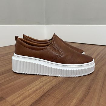 Slip On Clarice - Caramelo - B626 - Outlet Banana Rosa