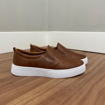 Slip On Cecília - Caramelo - B631 - Outlet Banana Rosa