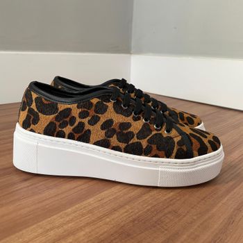 Tênis Anitta - Pelo Onça - B646 - Outlet Banana Rosa