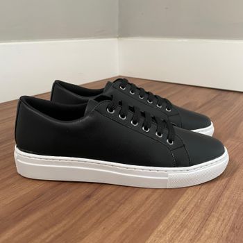 Tênis Paula - Napa Preto - B661 - Outlet Banana Rosa