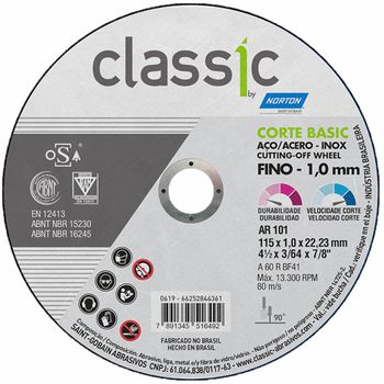 Disco De Corte Classic Ar101 - Norton - PinteDecore