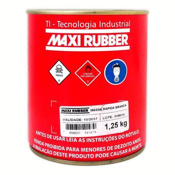 Massa Rápida Branca - Maxi Rubber - PinteDecore