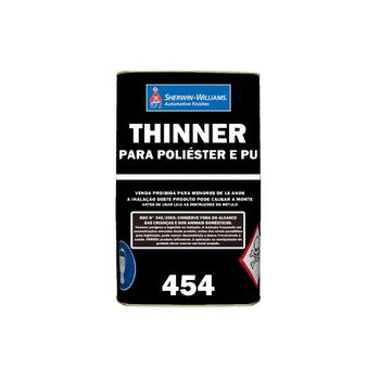 Thinner 454 Para Poliéster/poliuretano 18l - Lazzu... - PinteDecore
