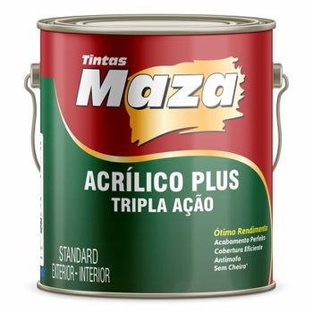 Tinta Acrilíco Plus Fosco 3,6l - Maza - PinteDecore