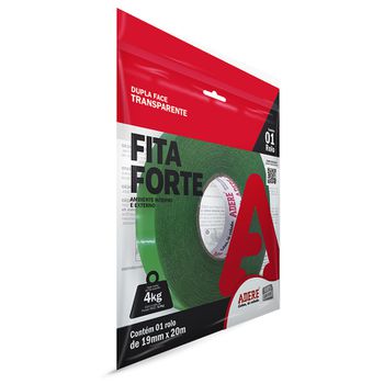 Fita Dupla Face Transparente 19mmx2m - Adere - PinteDecore