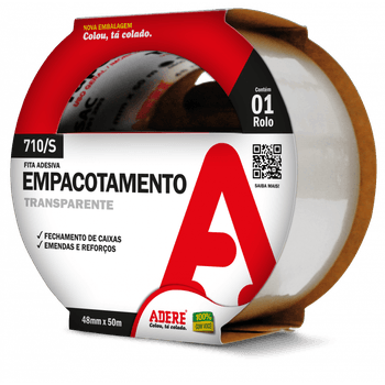 Fita Transparente Para Empacotar 710 - Adere - PinteDecore