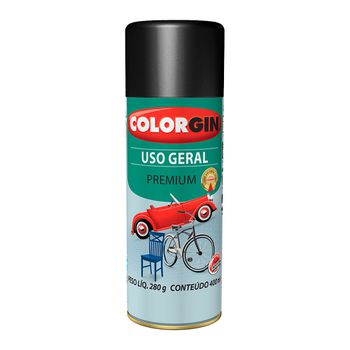 Spray Uso Geral Preto - Colorgin - PinteDecore