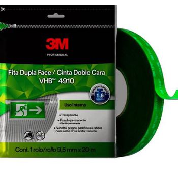 Fita Dupla Face Transp. 9,5mm x 20m Flow Pack 3m - PinteDecore
