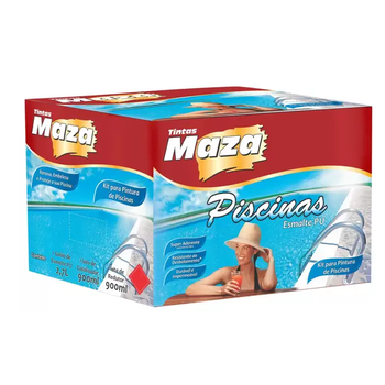 Kit Esmalte Pu Azul Piscina 4,5l - Maza - PinteDecore