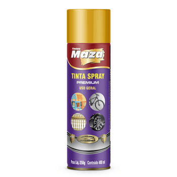 Spray Amarelo Ouro 250g - Maza - PinteDecore