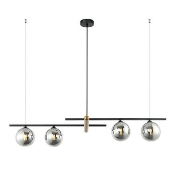 Pendente Bambu Preto / Bronze 4xg9 Max 25w - PinteDecore