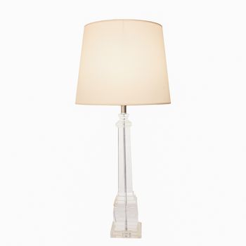 Abajur Classic Cromado / Transparente 1xe27 Bulbo ... - PinteDecore