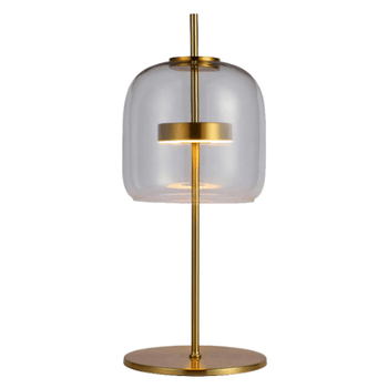 Abajur Mia Dourado Transparente 1xled 10w - PinteDecore