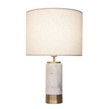 Abajur Marmo Dourado / Branco 1xe27 Bulbo Max 40w ... - PinteDecore