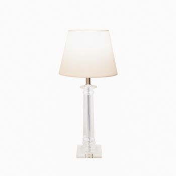 Abajur Classic Cromado / Transparente 1xe27 Bulbo ... - PinteDecore