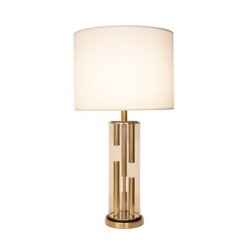 Abajur Veneto Dourado / Transparente 1xe27 Bulbo M... - PinteDecore