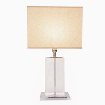 Abajur Classic Cromado / Transparente 1xe27 Bulbo ... - PinteDecore