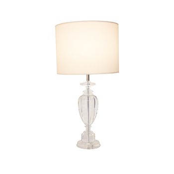 Abajur Classic Cromado / Transparente 1xe27 Bulbo ... - PinteDecore