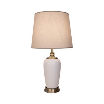 Abajur Piano Bronze / Branco 1xe27 Bulbo Max 40w (... - PinteDecore
