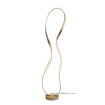 Coluna Flow Dourado / Branco 1xled 35w - PinteDecore