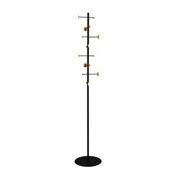 Coluna Fuxico Preto / Dourado 8xled 3w - PinteDecore
