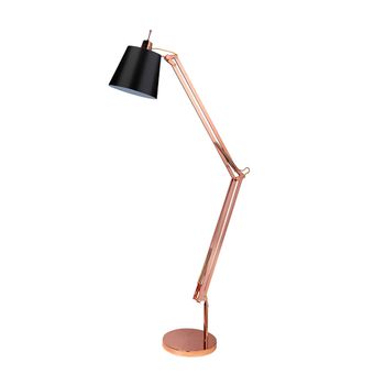 Coluna Scope Cobre / Preto 1xe27 Bulbo Max 40w - PinteDecore