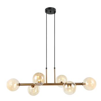 Pendente Abaporu Bronze / Champanhe 6xg9 Max 25w - PinteDecore